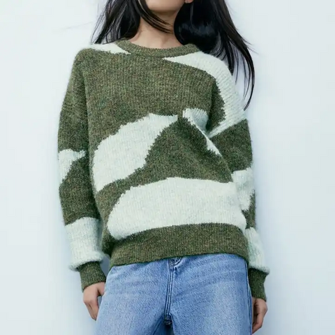Loose Thick Women's Pullover Knit Sweater
