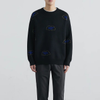 Men\'s Black Jacquard Sweater