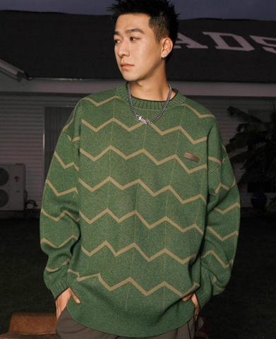 Men's Striped Pullover Sweater