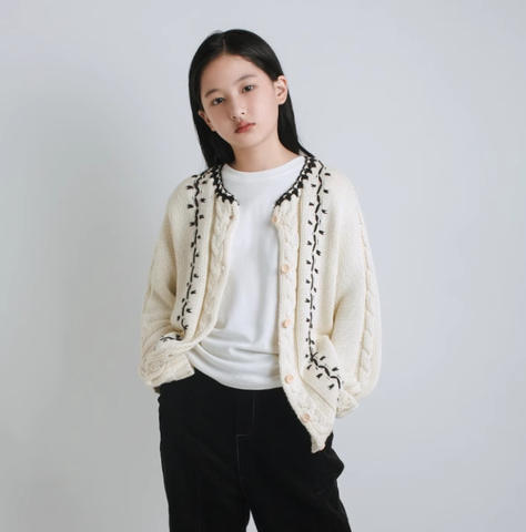 Children's Twisted Sweater Coat