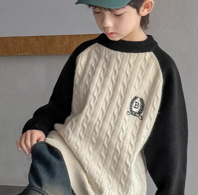 Boy's Simple Gray Sweater