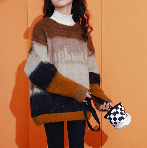 Girl's Plush Loose Sweater