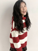 Children's Knitwear Hooded Striped Sweater