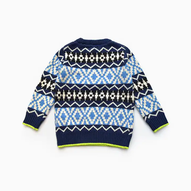 Mixed Colors Pullover Sweater