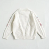 Girls Floral Embroidered Knitted Sweater