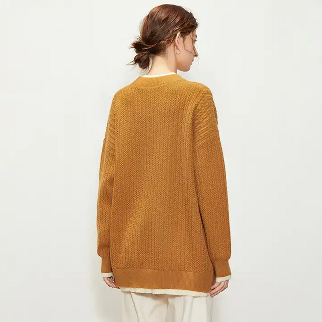 Warm Fashion Long-sleeved Women's Knitted Sweater