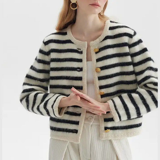 Black And White Striped Sweater