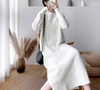Knitted Sweater Long Dress