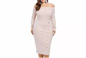 Plus Size Knitted Dress