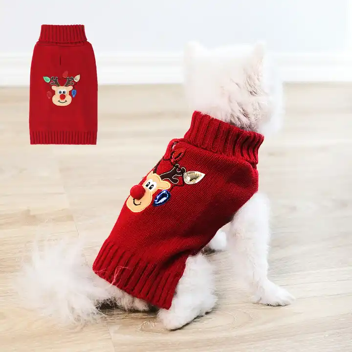 Cute Pet Christmas Deer Pet Sweater