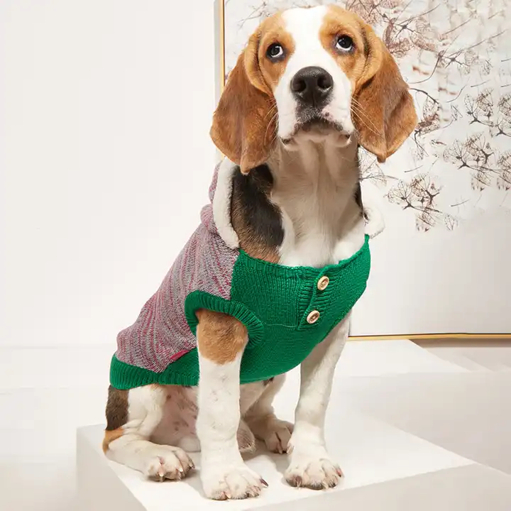 Хлопковый вязаный свитер для собак