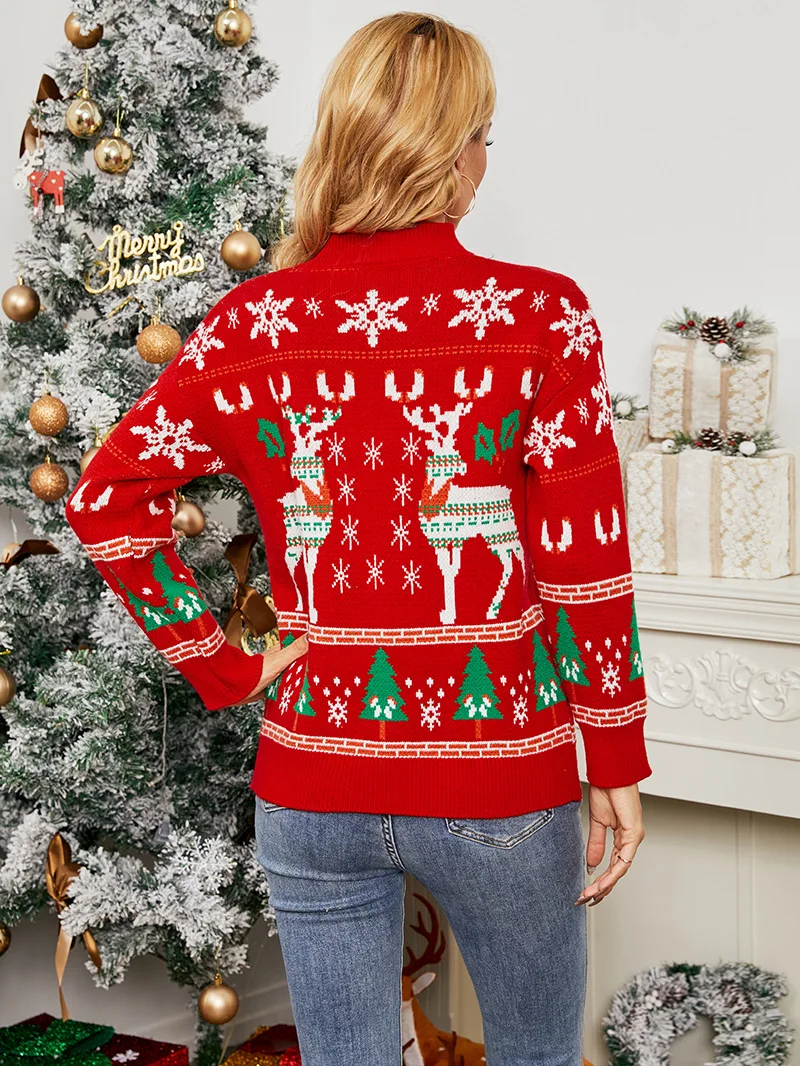 Women Adults Ugly Christmas Sweater Warm Sweater