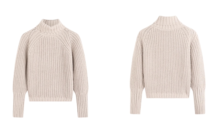 Children's Turtleneck Sweater Details