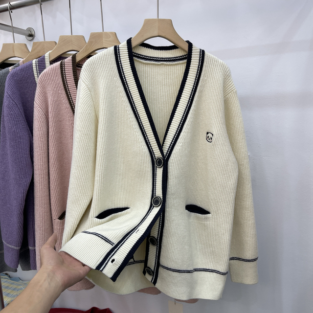 Ladies Long Sleeve Sweater Coat
