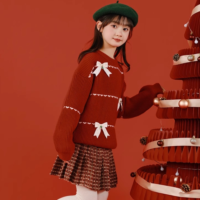 Girl's Sweet Christmas Sweater