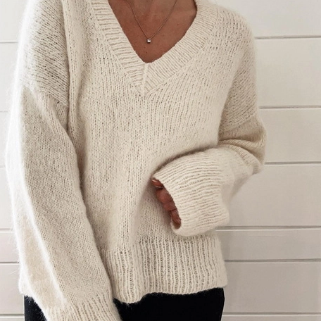 How To Style V Neck Sweater?